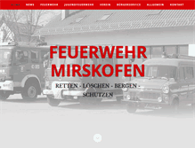 Tablet Screenshot of feuerwehr-mirskofen.de